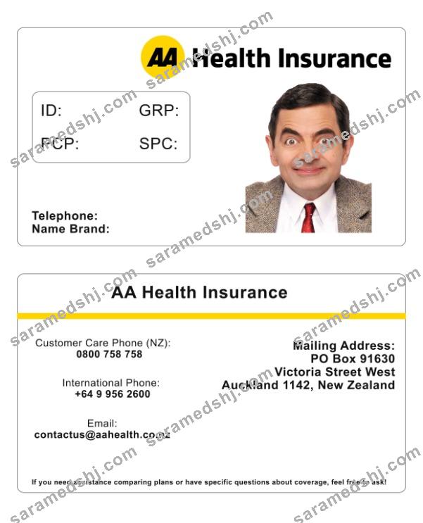 New Zealand health insurance card